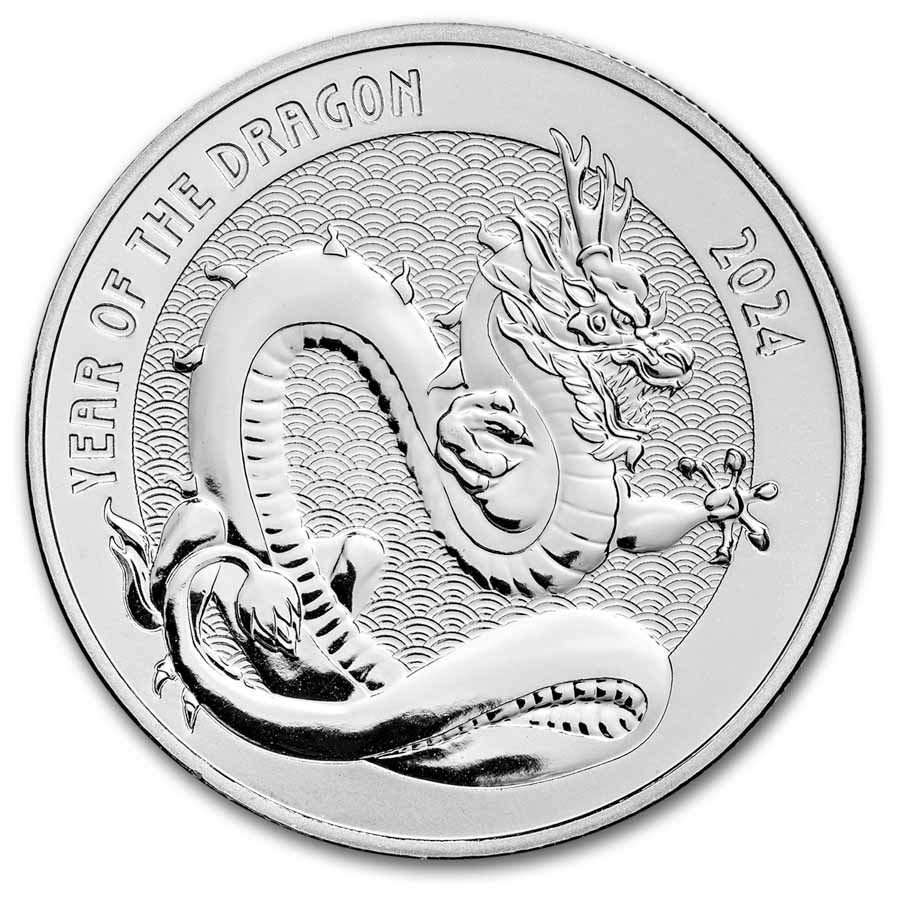 1 oz Silver Round - 2024 APMEX Year of the Dragon (TEP